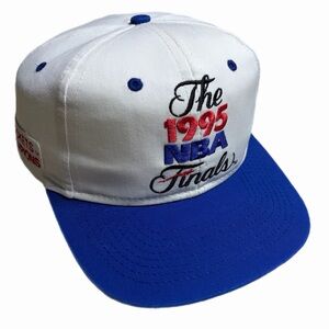 Vintage 1995 NBA Finals Orlando Magic Logo 7 Twill Snapback Hat 2 Tone